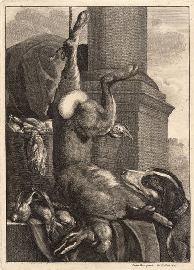 The Dead Hare. State 3 by Wenceslaus Hollar